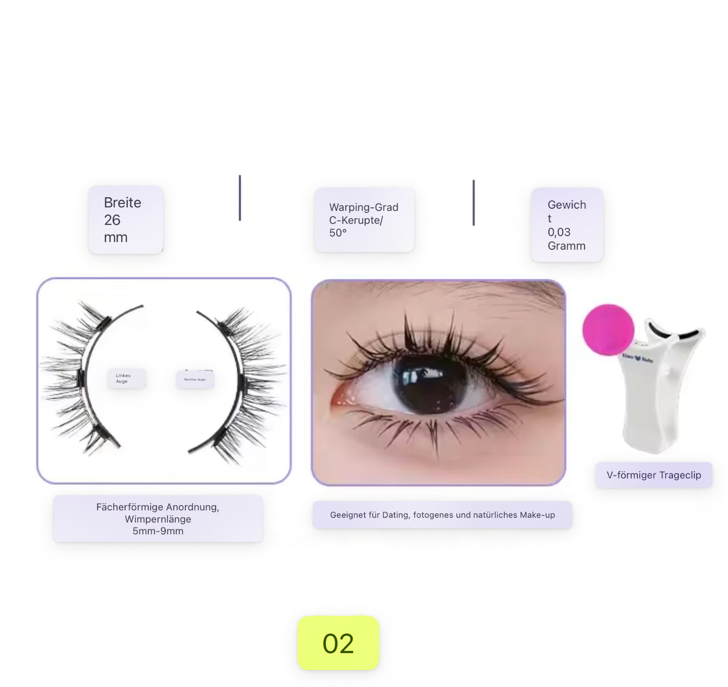 Magnetische Wimpern Applikator