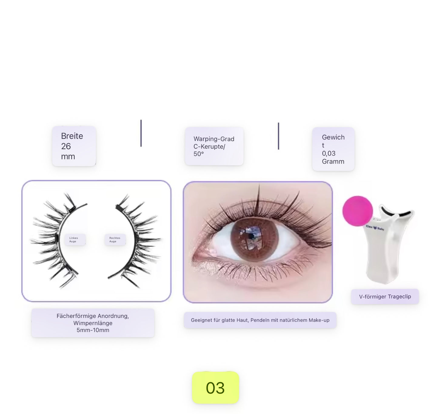 Magnetische Wimpern Applikator