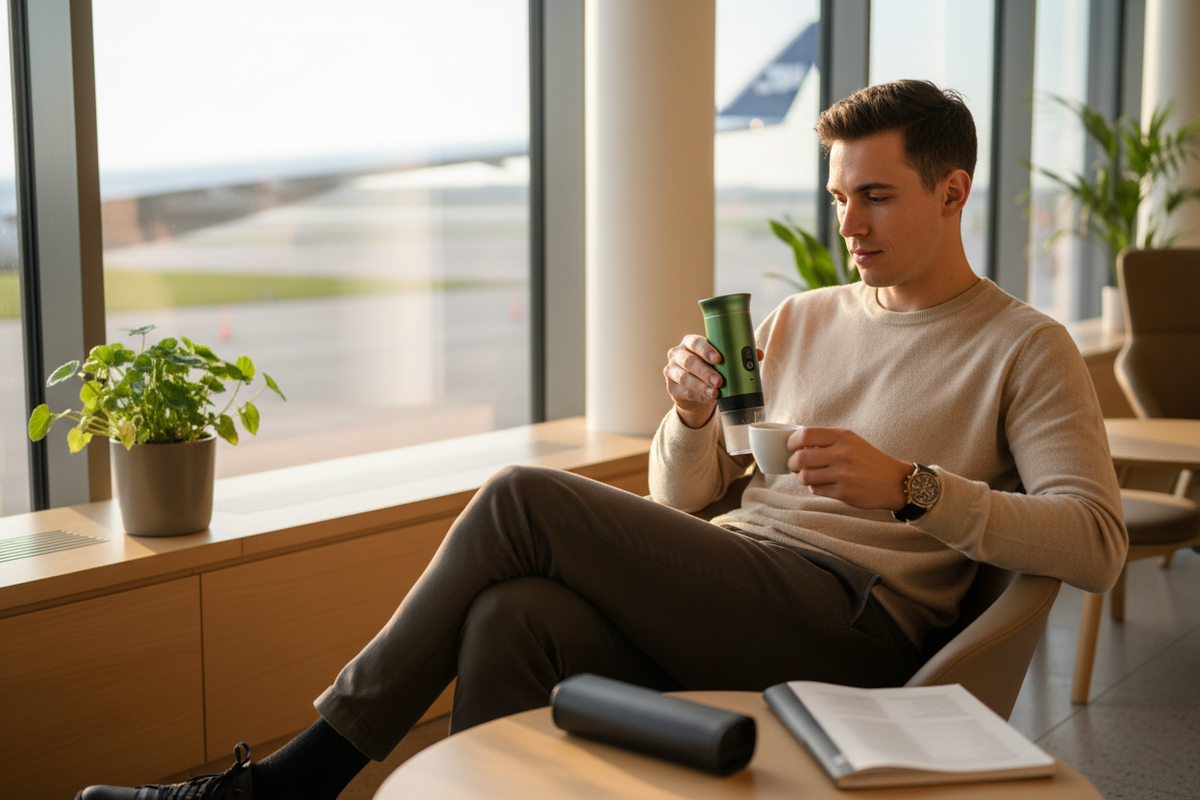 Espresso Pro – echtes Produkt unterwegs