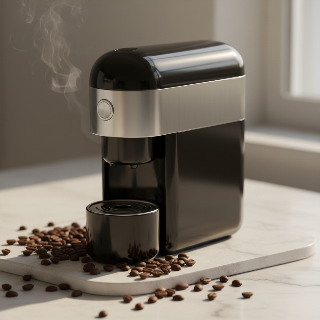 Tragbare Espressomaschine - Kompakt und elegant für perfekten Espresso unterwegs